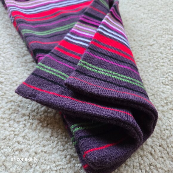 Merino Wool Striped Scarf - Picture 6 of 7
